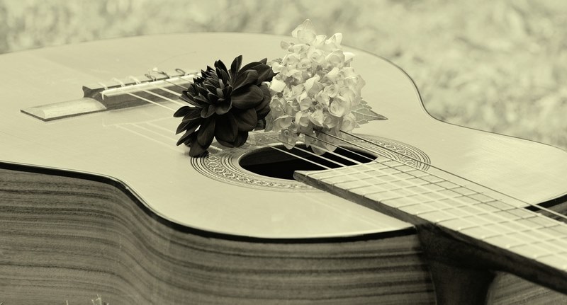 Guitar là loại nhạc cụ điển hình trong việc ra đời một bản nhạc